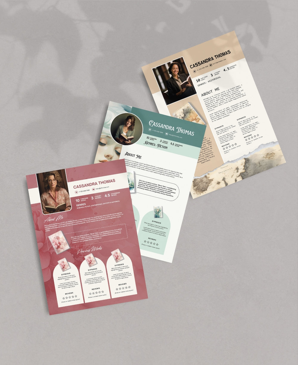 Author Media Kit Canva Template