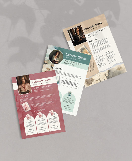 Author Media Kit Canva Template