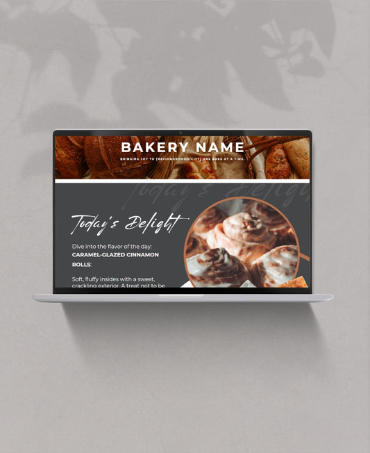 Bakery Website Canva Template