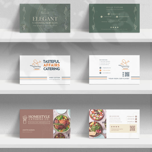 Catering business card