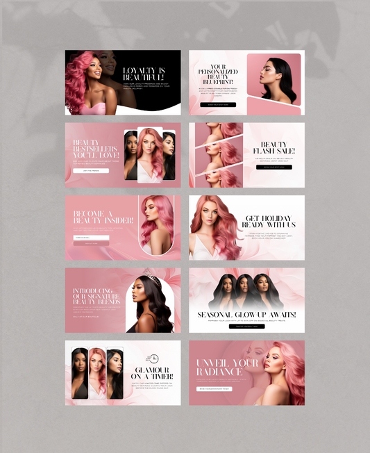 Website Banners For Beauty Boutique