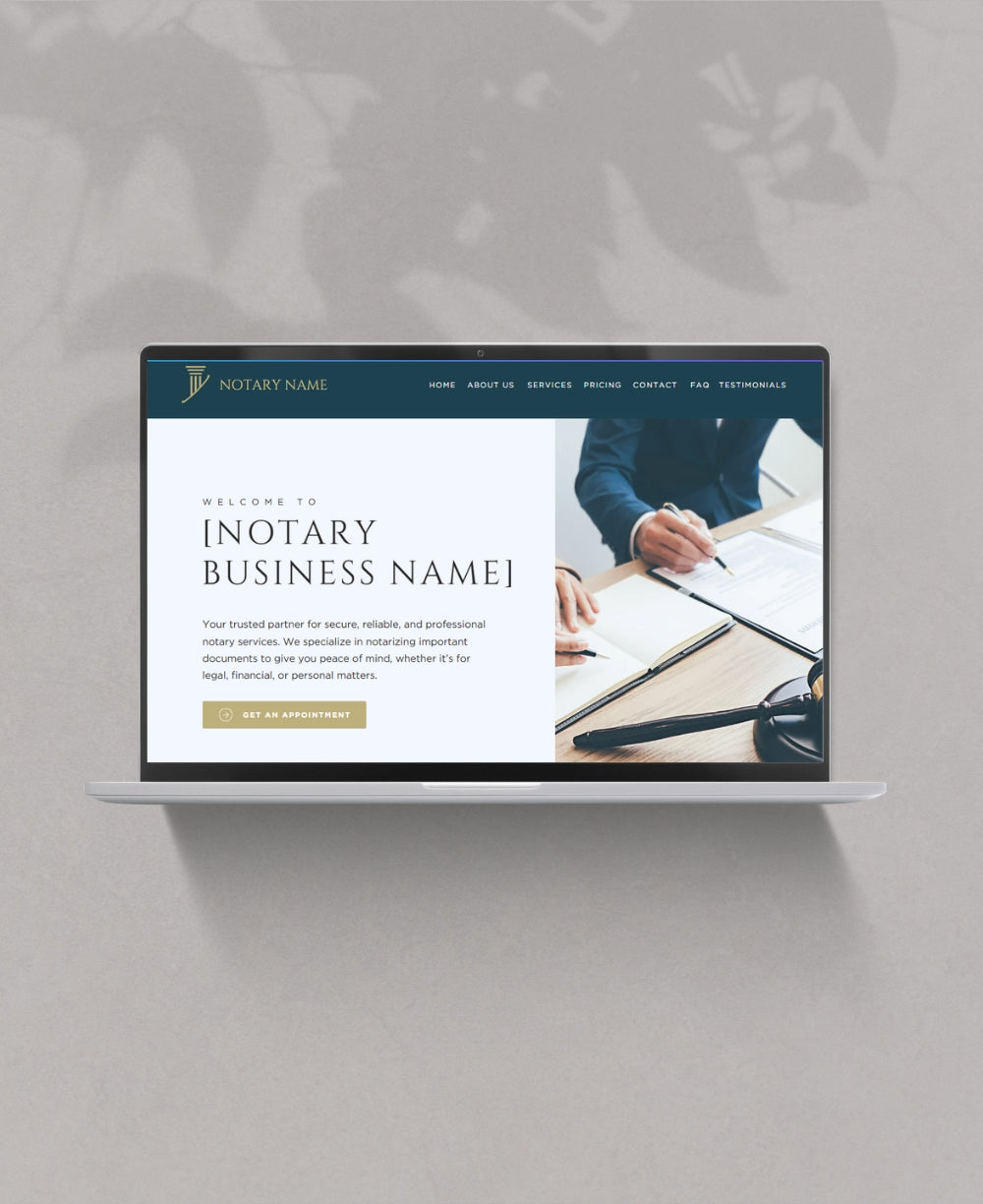 Notary Website Template